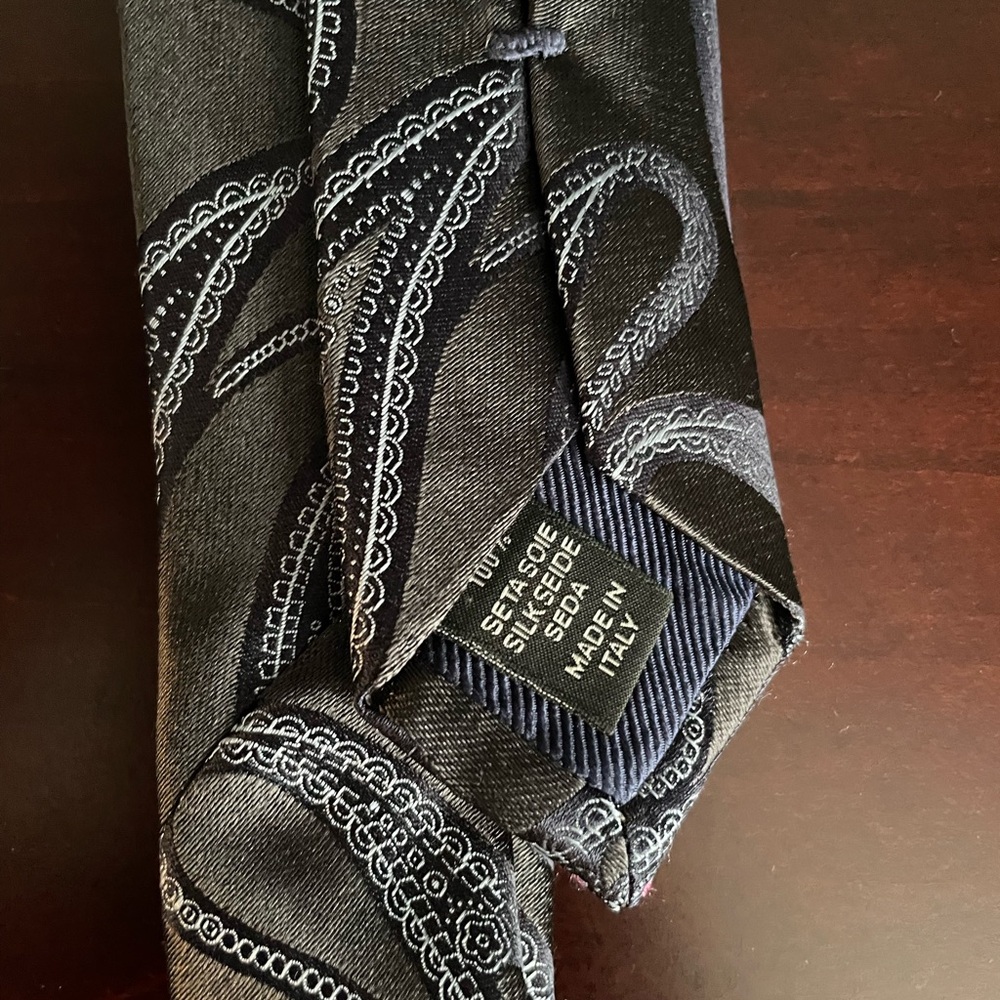 ERMENEGILDO ZEGNA Italian Men's Tie 100% Silk - Picture 2 of 6